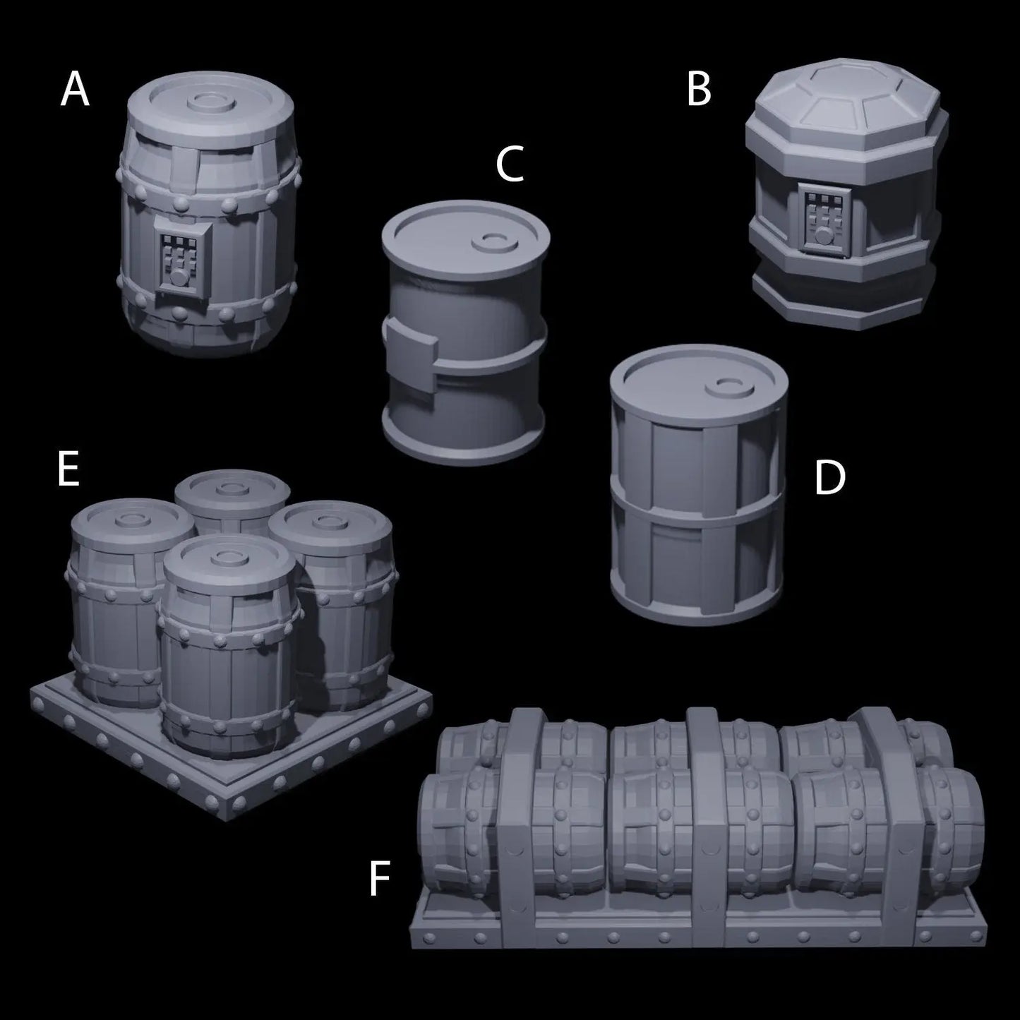 Set of Barrels - The Print Tavern