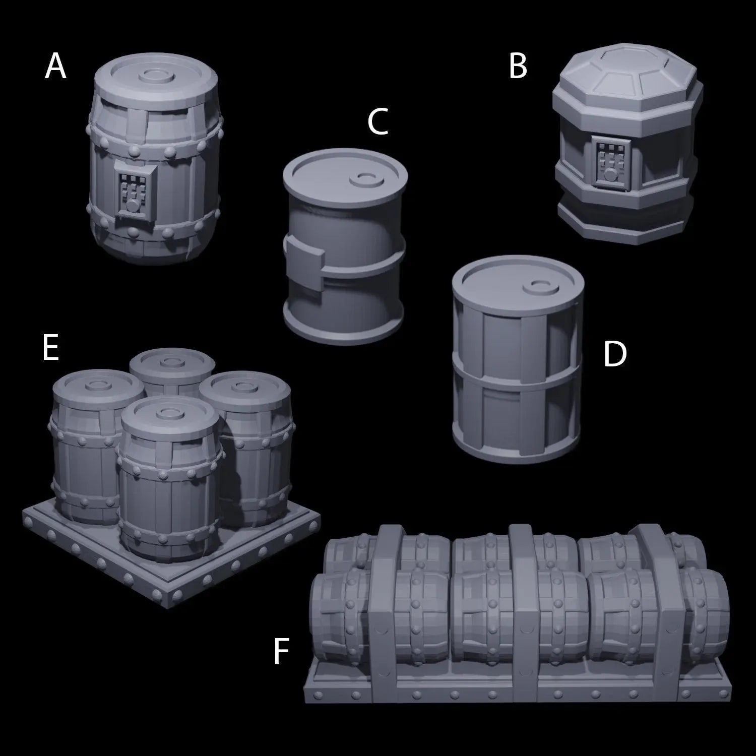 Set of Barrels - The Print Tavern