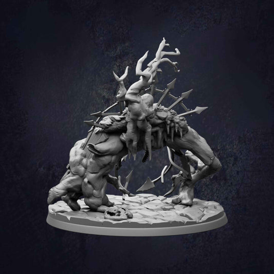 Undead Graveyard Golem Construct Miniature