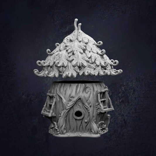 Leaf House - Fantasy Woodland Cottage RPG Terrain
