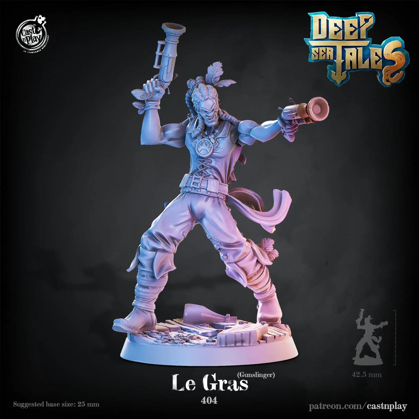 Pirate Gunslinger Le Gras - The Print Tavern