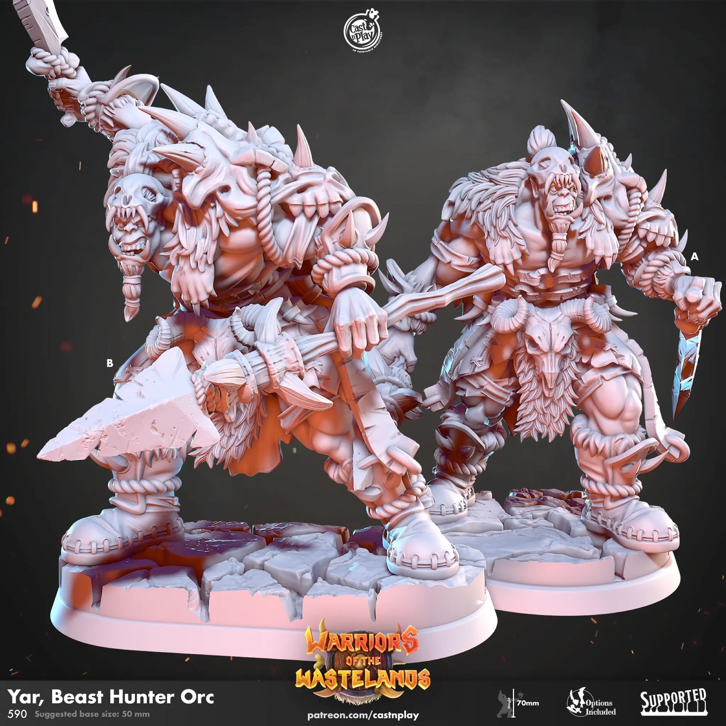 Yar Beast Hunter Orc - The Print Tavern