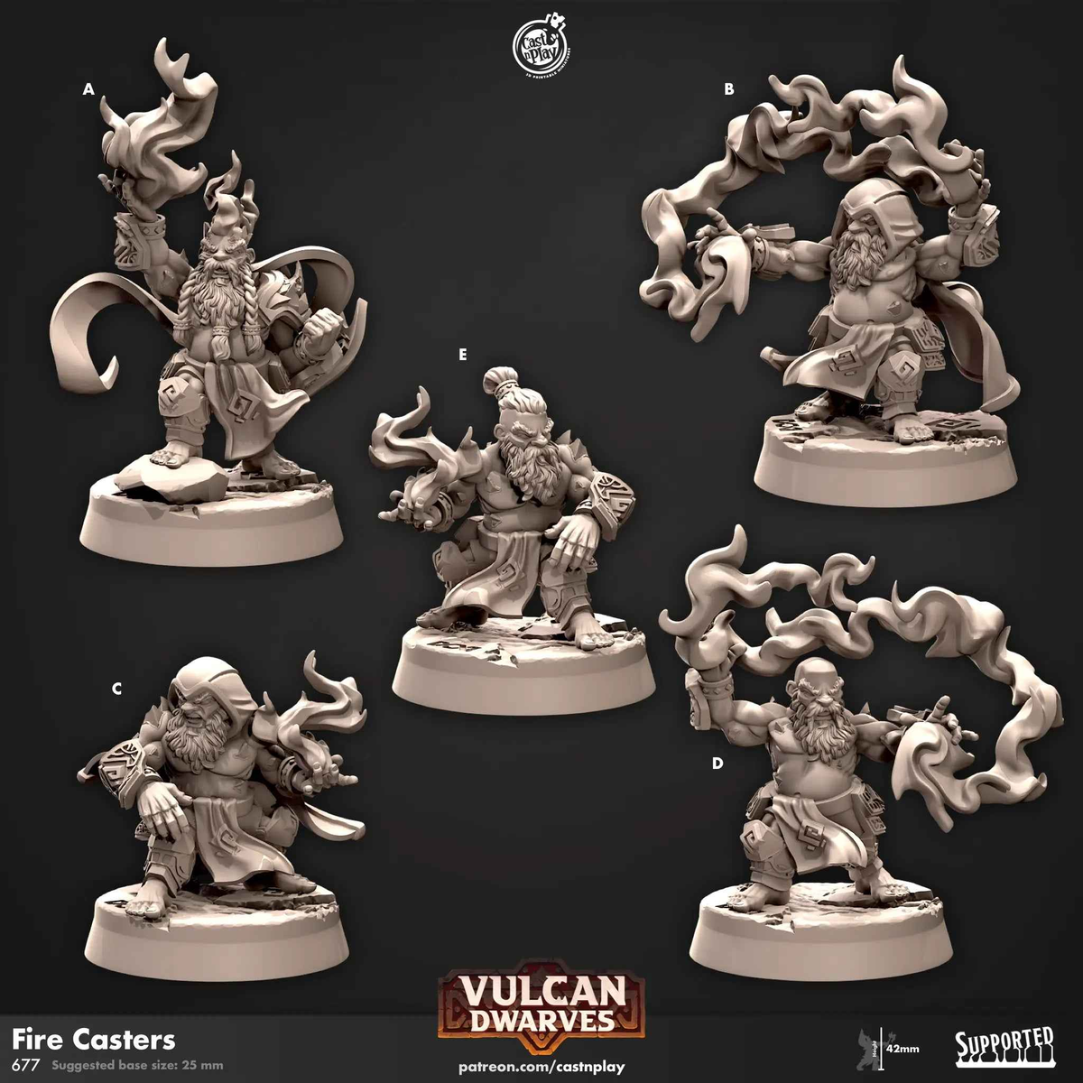 Fire Casters Dwarves