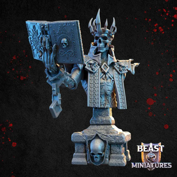 Khorvus Skeleton Warlock Bust - The Print Tavern