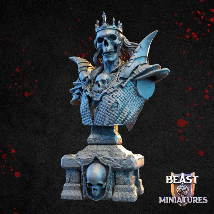 Naervon Skeleton Wizard Bust - The Print Tavern