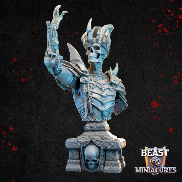 Zulghar Skeleton Warlock Bust - The Print Tavern