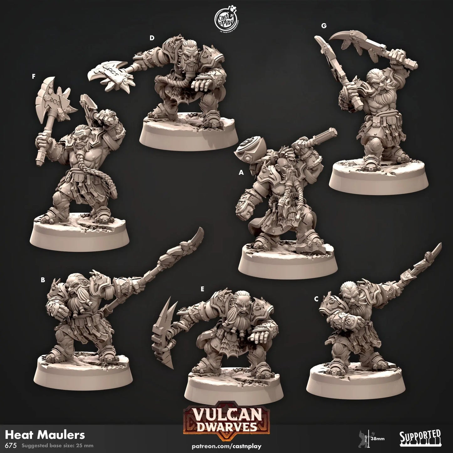Dwarven Heat Maulers - The Print Tavern