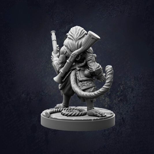 A 3D rendering of a fantastical creature, possibly a mythical or magical being, holding a large object in its hands and standing on a platform.