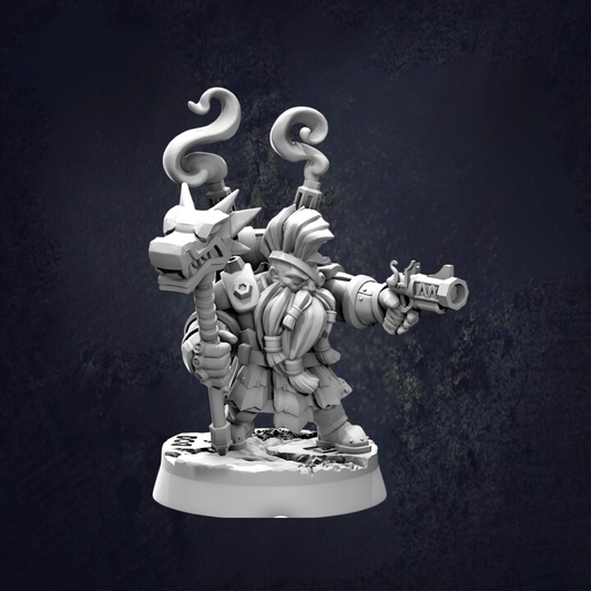 Lava Engineers Dwarves - The Print Tavern D&D RPG Miniature