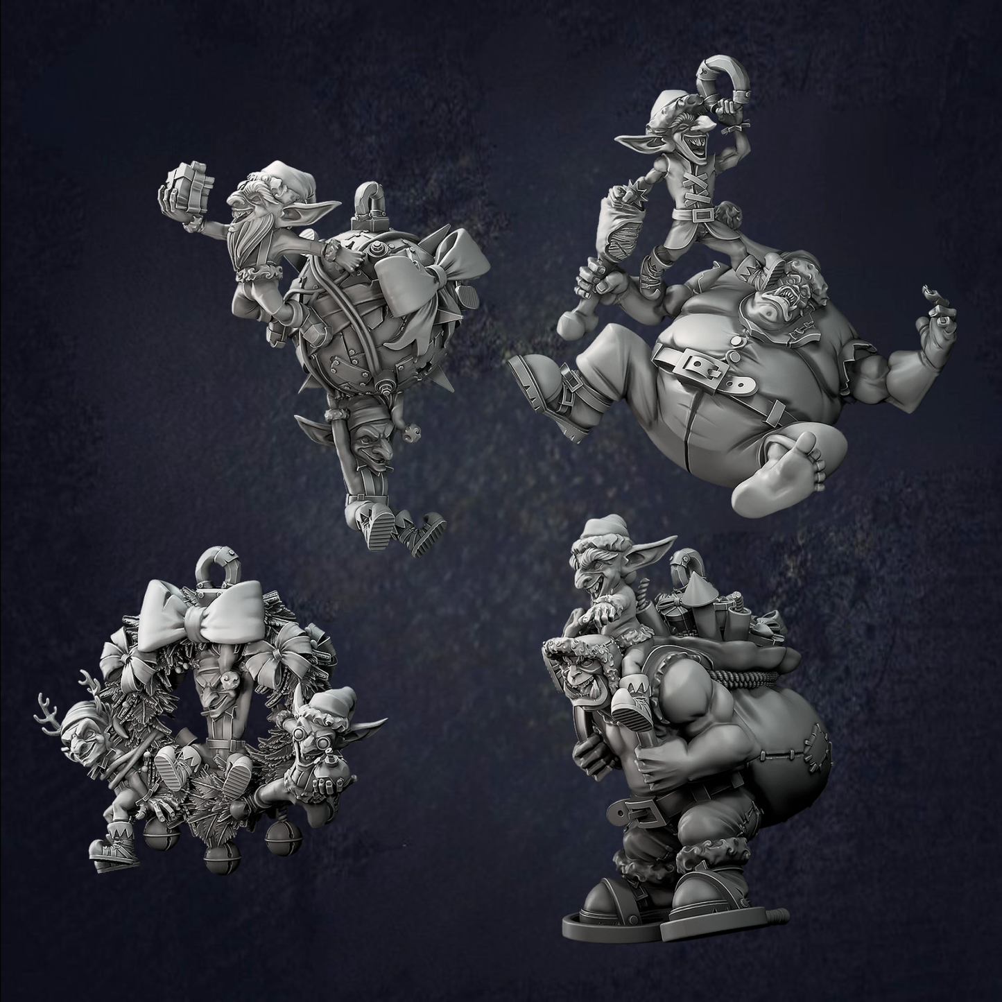 Orc and Goblin Christmas Tree Decorations