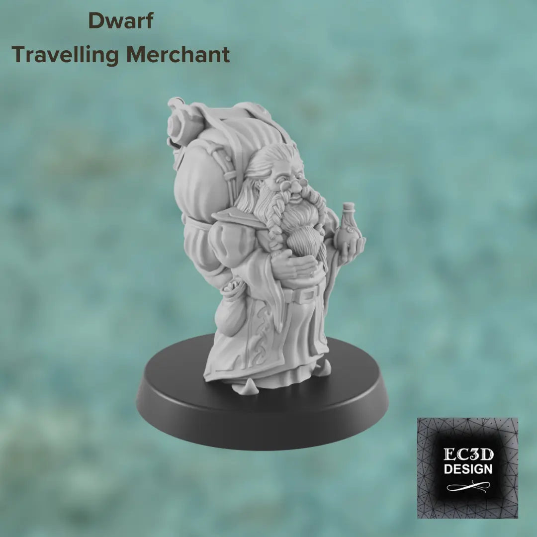 Dwarf Travelling Merchant - The Print Tavern