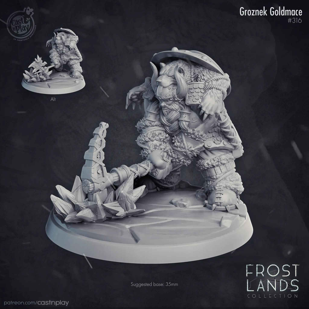 Frost Dwarf Groznek Goldmace