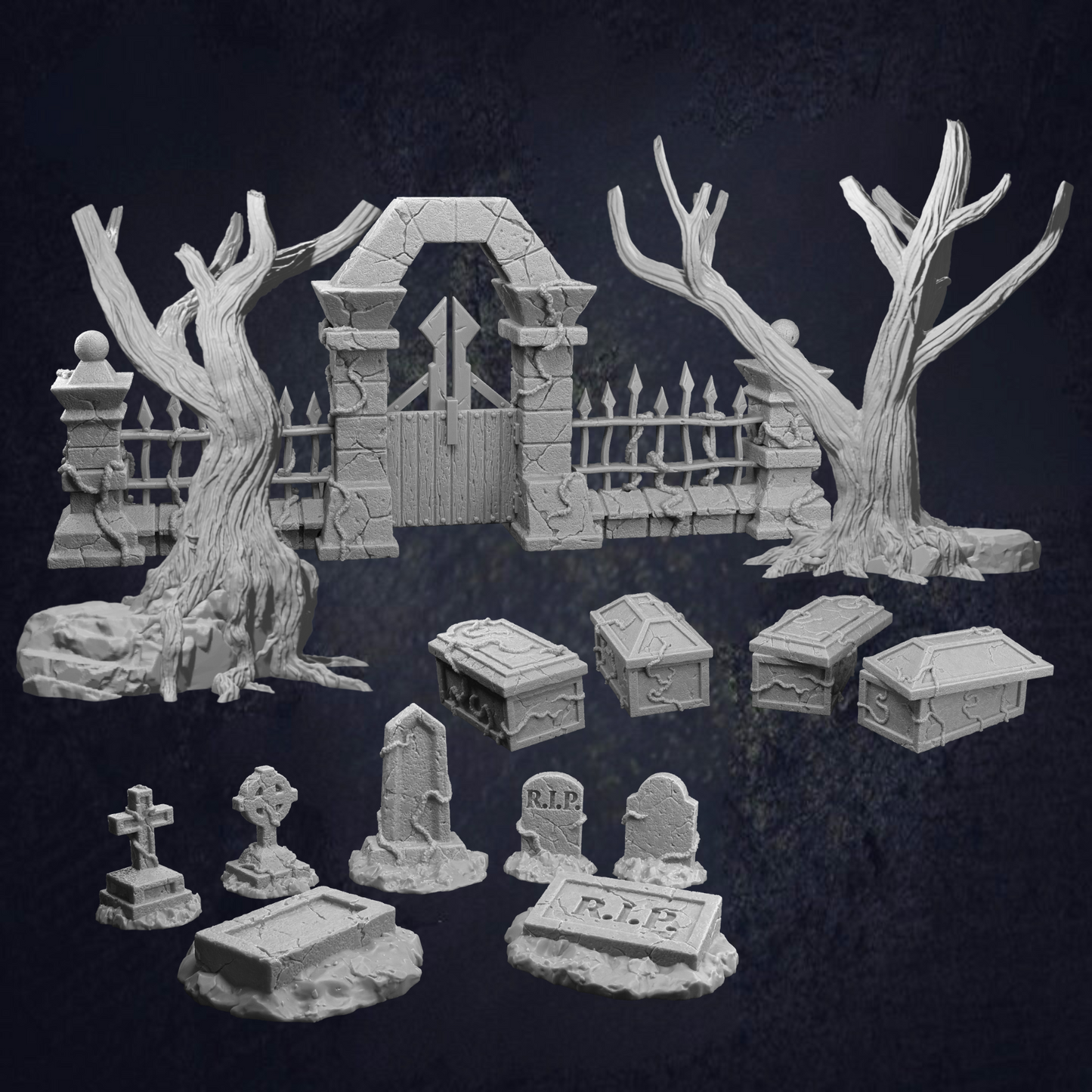 Graveyard Themed Terrain Set