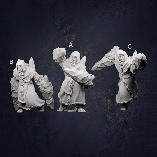 Ice Cultists - The Print Tavern D&D RPG Miniature