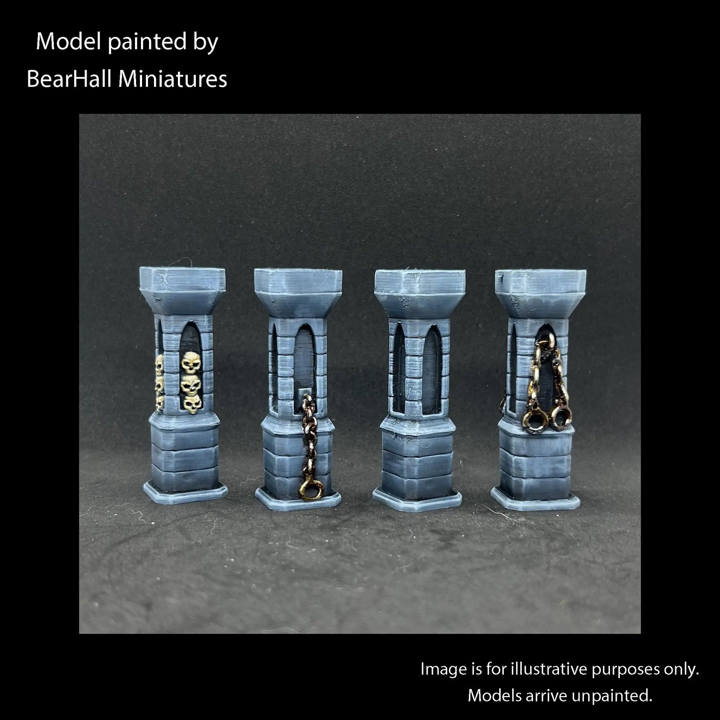 Wood & Stone Pillars - The Print Tavern