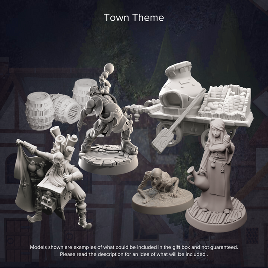 RPG Themed Gift Set - The Print Tavern D&D RPG Miniature