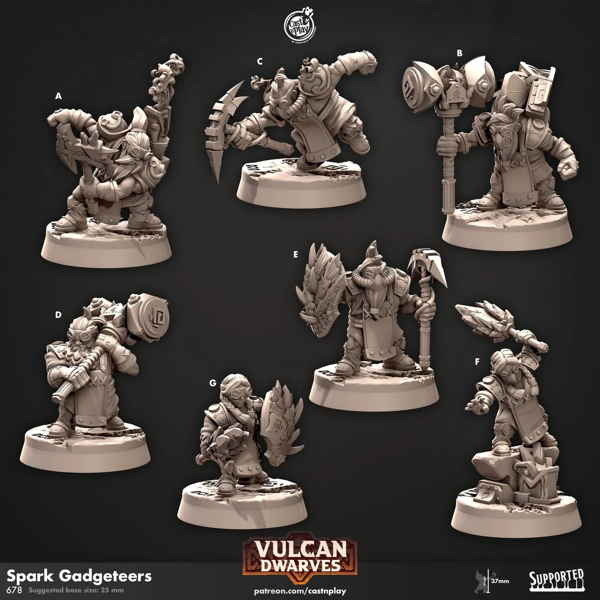 Dwarf - Spark Gadgeteers - The Print Tavern