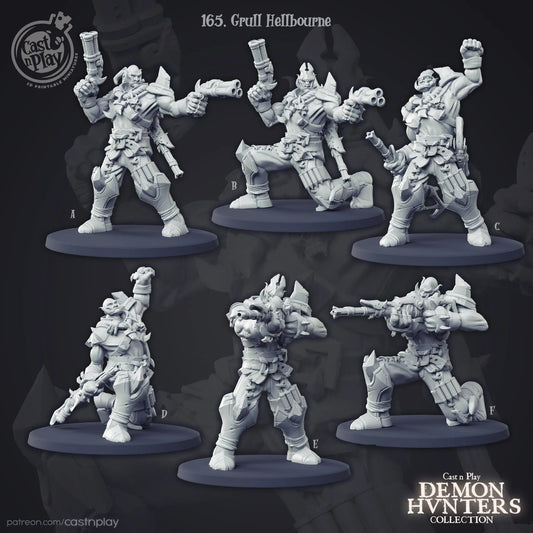Orc Gunslinger Grull Hellbourne - The Print Tavern