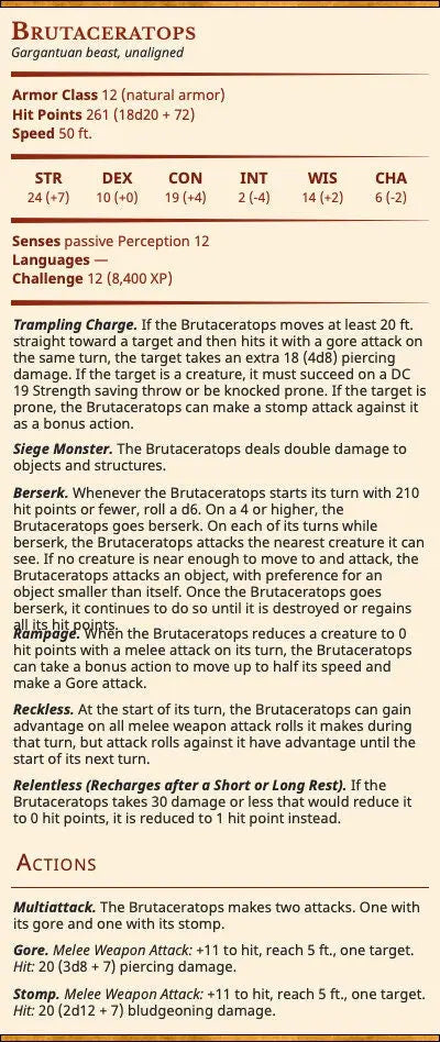 Brutaceratops - The Print Tavern