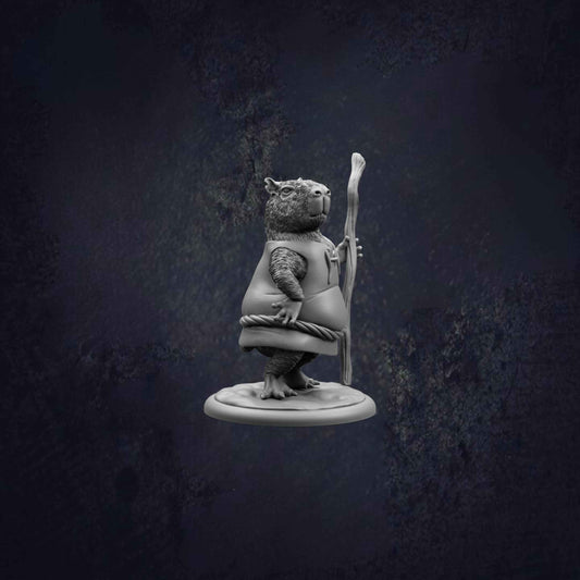 Capybara Farmer NPC RPG Miniature