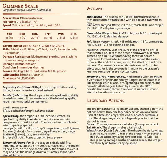 Glimmer Scale Dragon