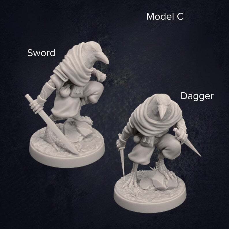 Kenku Ravenfolk Rogues and Fighters