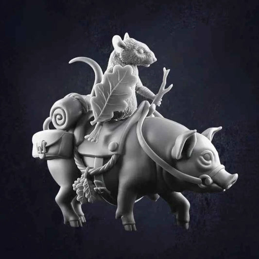 Mounted Jerbeen on Pig