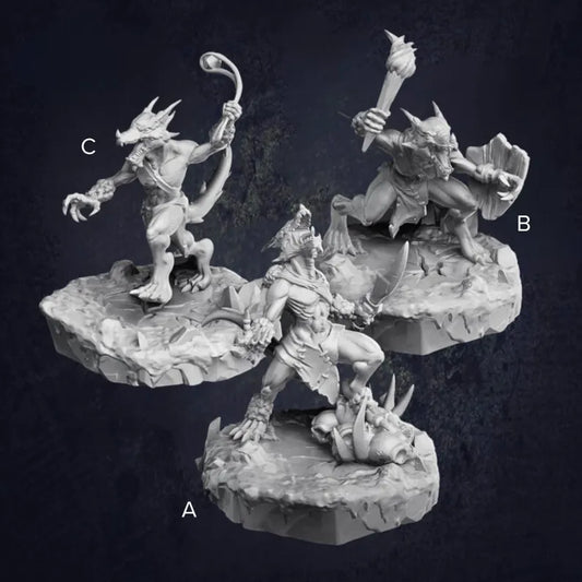 Icewind Kobolds - The Print Tavern D&D RPG Miniature