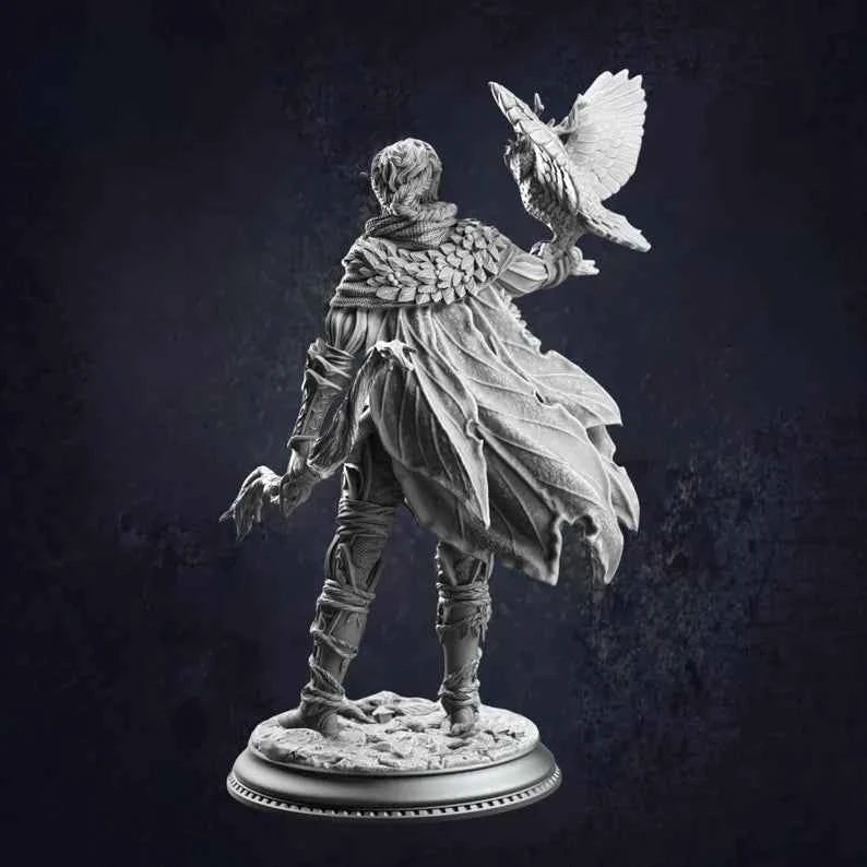 Female Elf Druid Jesmira Fey Ranger RPG Miniature