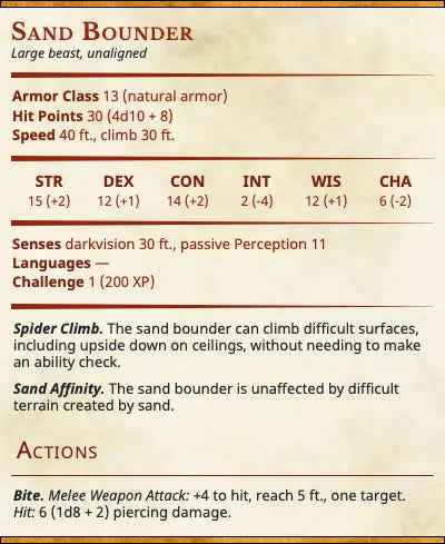 Sand Bounder