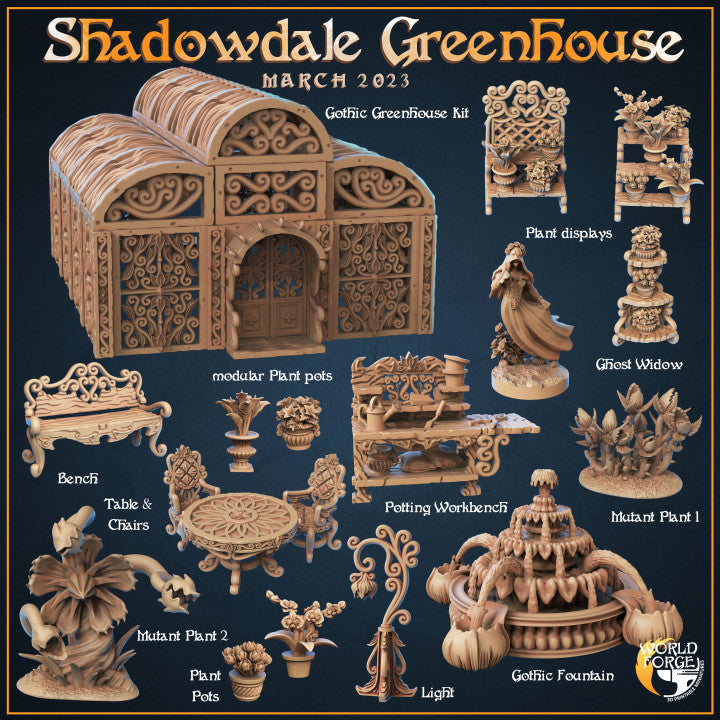 Shadowdale Greenhouse - The Print Tavern D&D RPG Miniature
