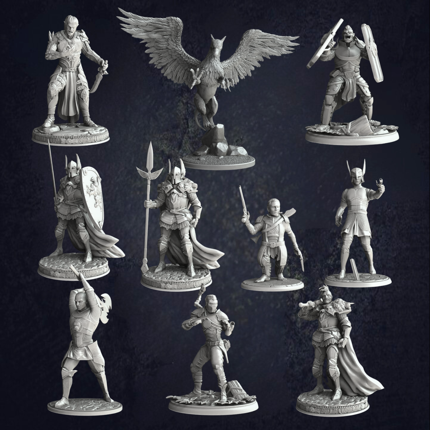 Knights of the Golden Griffins (April 2021) - The Print Tavern D&D RPG Miniature