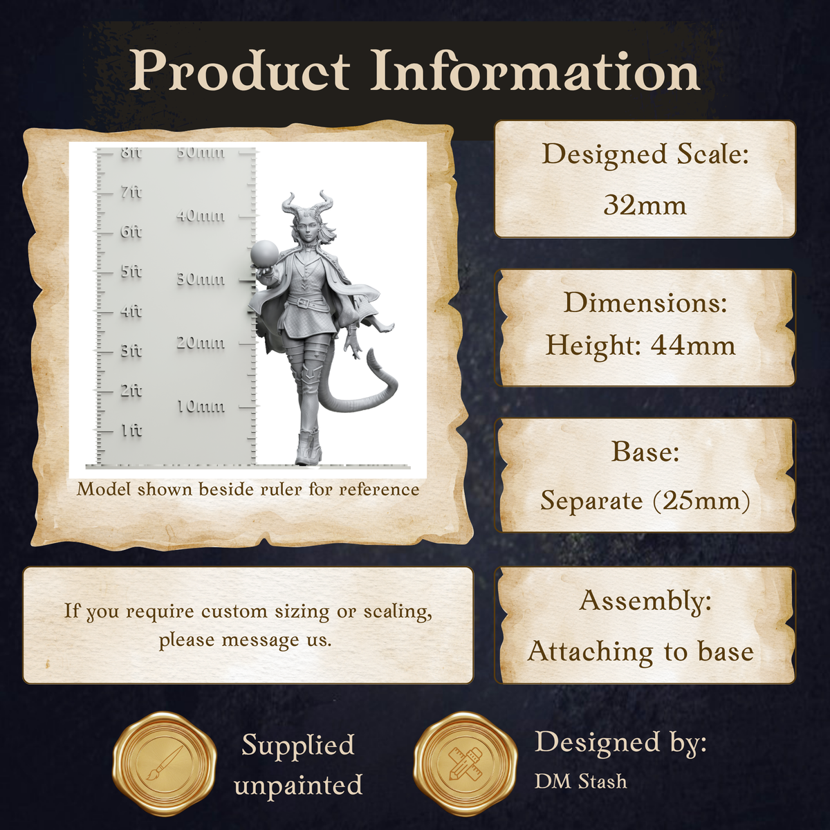 Female Tiefling Warlock - Ivy Dupre