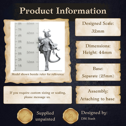 Female Tiefling Warlock - Ivy Dupre