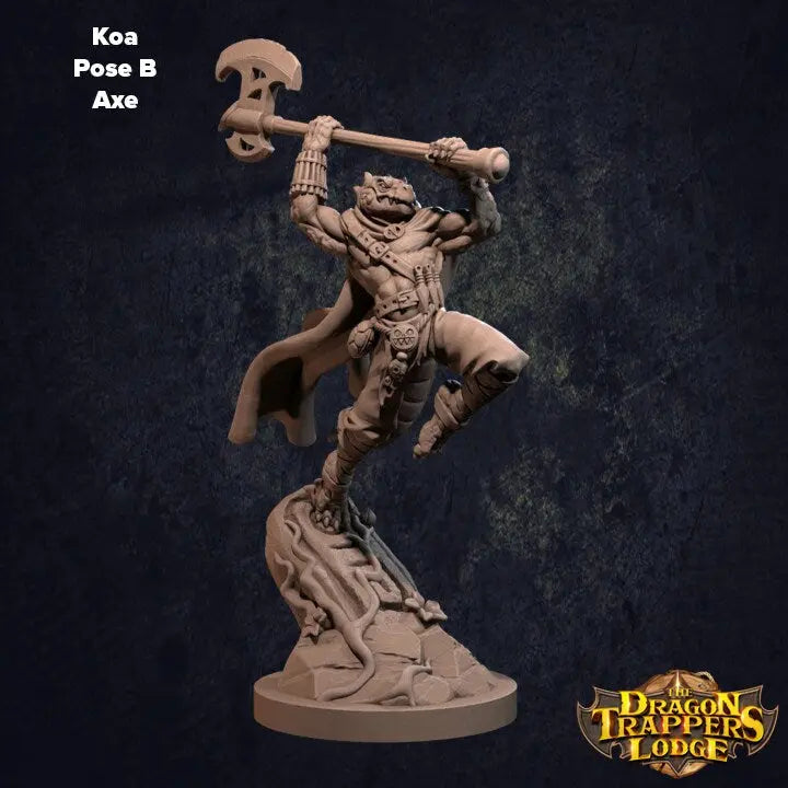 Lizardfolk Fighter Koa - The Print Tavern