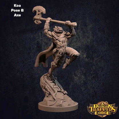 Lizardfolk Fighter Koa - The Print Tavern