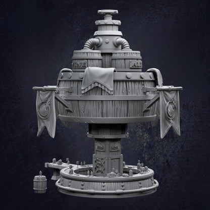 A large Adventurer’s Guild Bar RPG terrain ideal for D&D and tabletop games. Suitable for guild hall terrain, dnd tavern, bustling inn or adventurer headquarters.