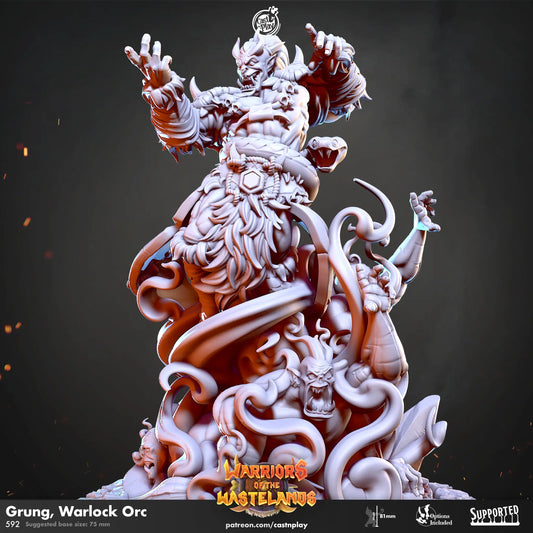 Grung Warlock Orc - The Print Tavern