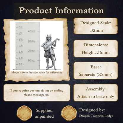 The image is a product information graphic that provides details about a model, including its dimensions, height, base, and assembly instructions.
