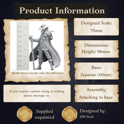 Plague Doctor RPG Miniature - Doktor Jakobson