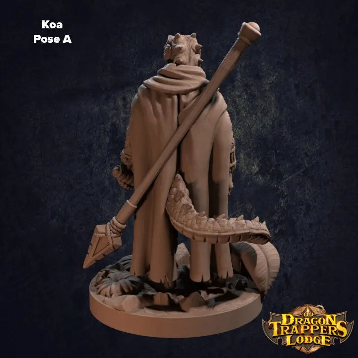 Lizardfolk Fighter Koa - The Print Tavern