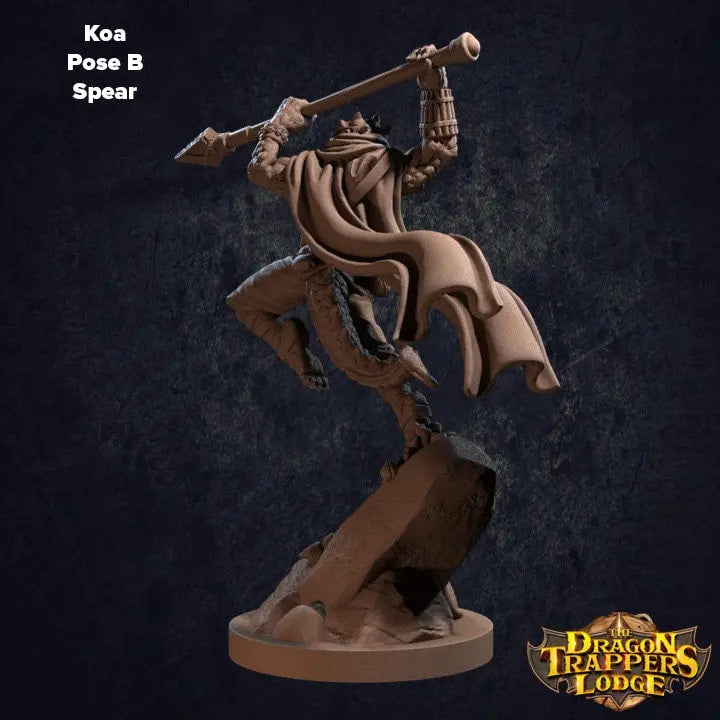 Lizardfolk Fighter Koa - The Print Tavern