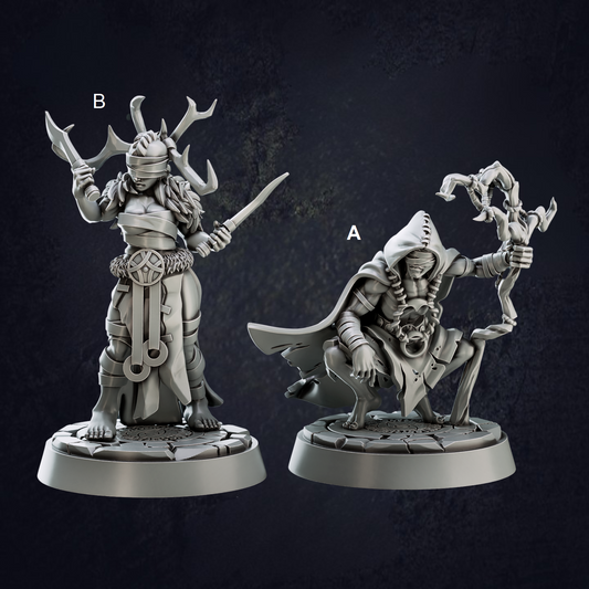 Druid Oracle Vikings - The Print Tavern D&D RPG Miniature