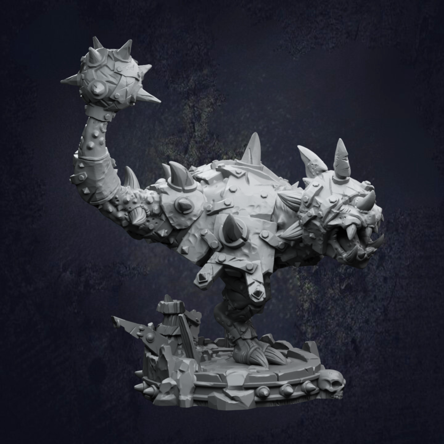 Armoured Dinosaur Mounted Goblin Rorg