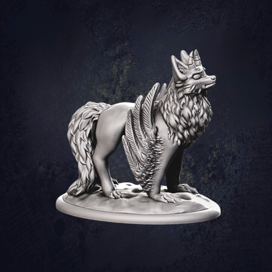 Enfield Fox and Babies - The Print Tavern D&D RPG Miniature