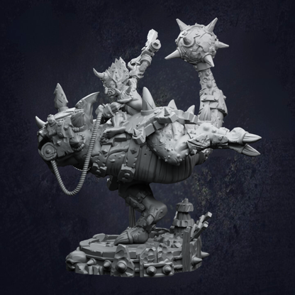 Armoured Dinosaur Mounted Goblin Rorg