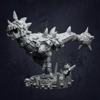 Armoured Dinosaur Mounted Goblin Rorg