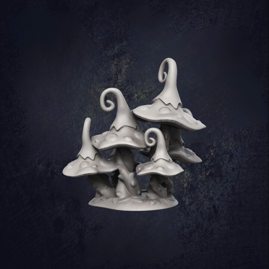 Forest Mushrooms Scatter - The Print Tavern D&D RPG Miniature