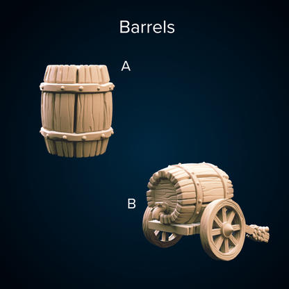 Town Props - The Print Tavern D&D RPG Miniature