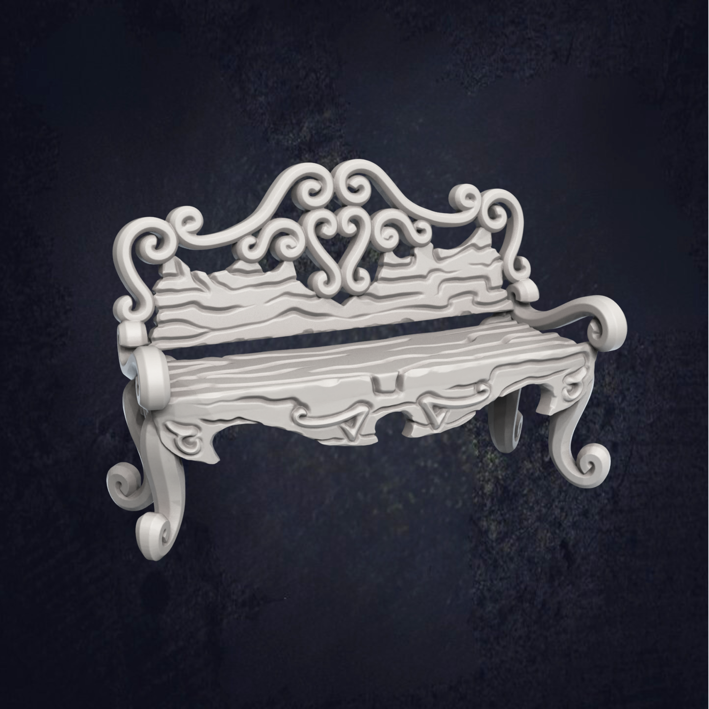 Cottage Garden Bench - The Print Tavern D&D RPG Miniature